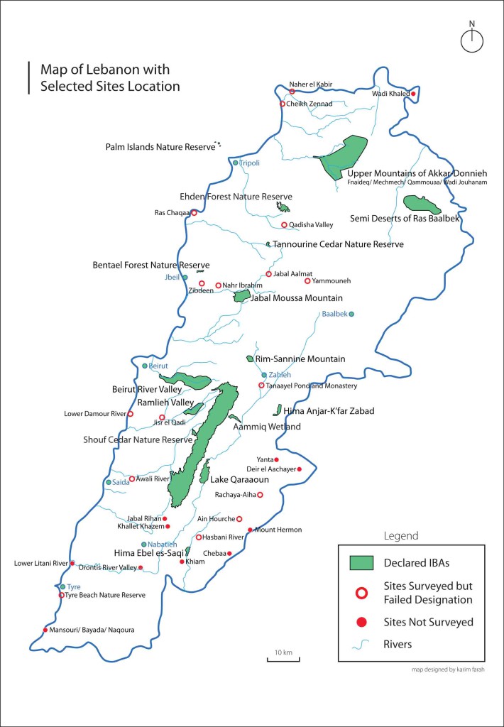 IBA Map Lebanon