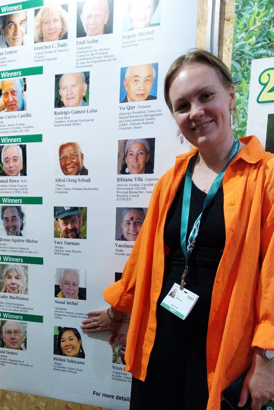 Ms. Vera Voronova, Executive Director, Association for the Conservation of Biodiversity of Kazakhstan (Birdlife Kazakhstan) was announced one of the winners of the 2024 MIDORI Prize for Biodiversity